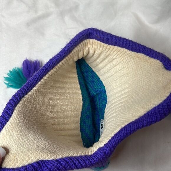 Vintage 80’s/90’s Smiley Nordic Beanie Wool Winter Hat. - Picture 6 of 7